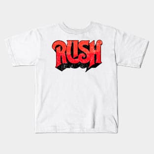 Rush Band Grunge Kids T-Shirt